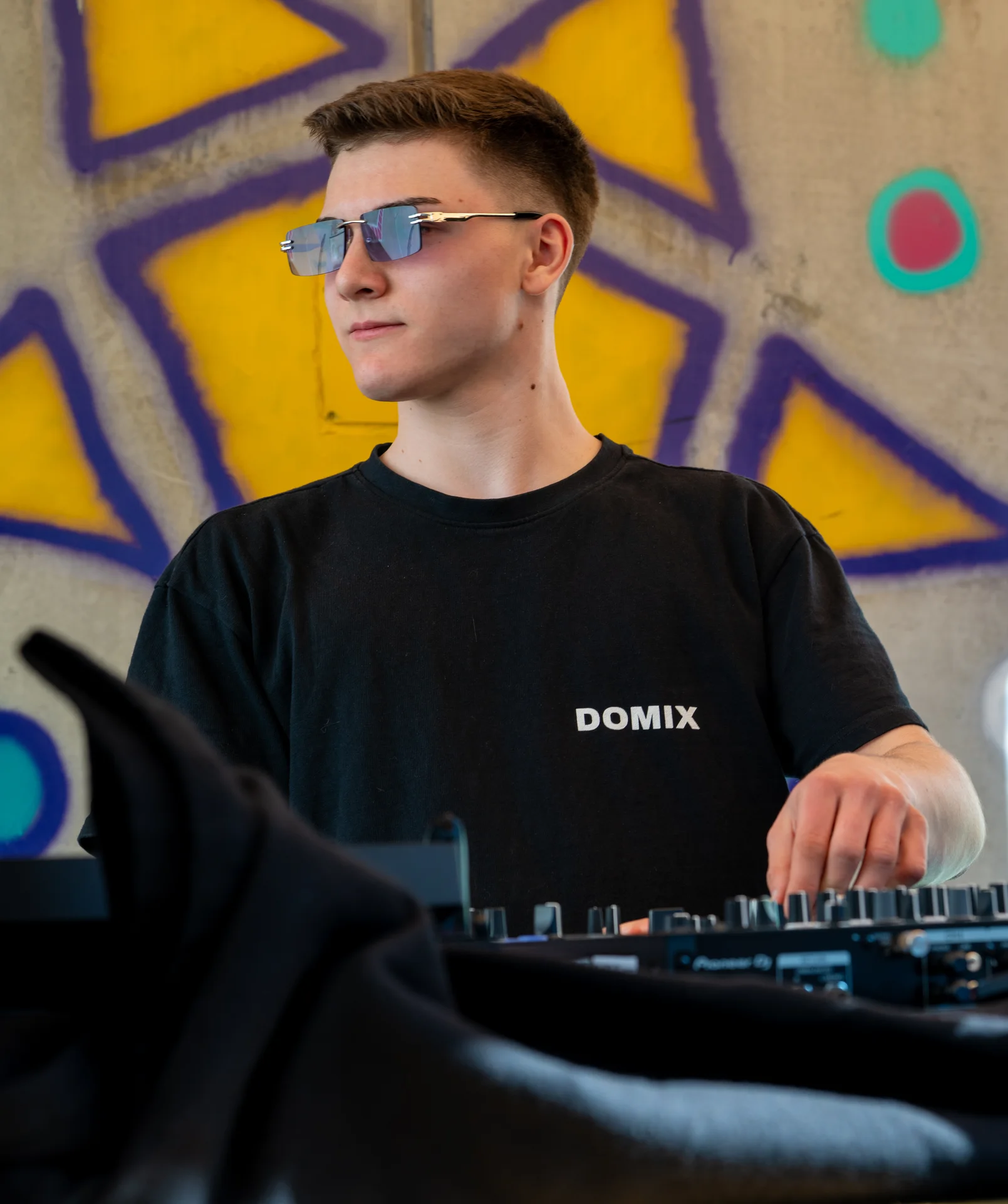 DOMIX performing live at the decks